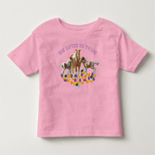 ポニー ファミリー 雙子のお姉ちゃん トドラーTシャツ (正面)