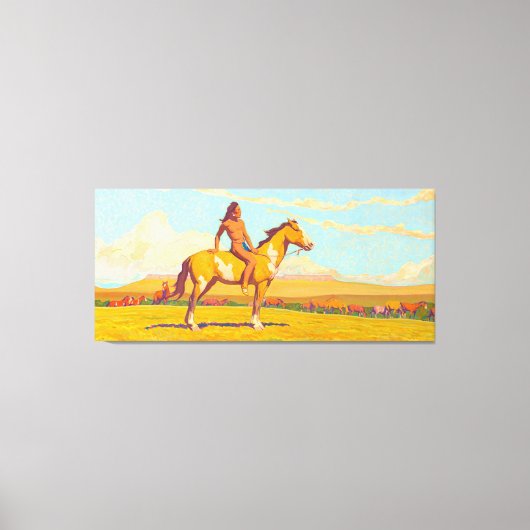 ポニー・ボーイ、1920年メイナード・ディクソン キャンバスプリント (正面)