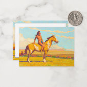 ポニー・ボーイ、1920年メイナード・ディクソン ノートカード (正面/裏面インサイチュ)