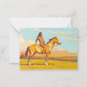 ポニー・ボーイ、1920年メイナード・ディクソン ノートカード (正面)