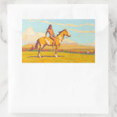 ポニー・ボーイ、1920年メイナード・ディクソン 長方形シール (バッグ)