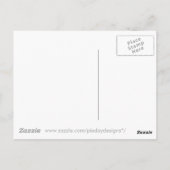 ポニー モノグラム 文字 E オーダーメイド ポストカード (裏面)