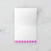 ポニ絵を描ーのパーソナライズされた注記 ノートカード (内部)