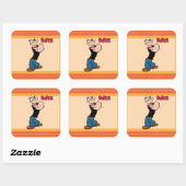 ポパイのステッカー スクエアシール (シート)