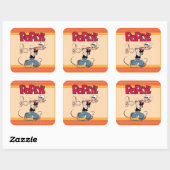 ポパイのステッカー スクエアシール (シート)