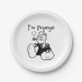 ポパイ紙プレート ペーパープレート (正面)