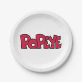 ポパイ紙プレート ペーパープレート (正面)
