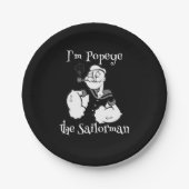 ポパイ紙プレート ペーパープレート (正面)