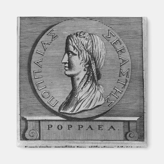 ポパエサビナ、ローマ版木、銅版、版画の後に マグネット (正面)
