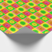 ポパートオレンジ ラッピングペーパー (角)