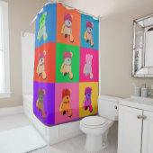 ポパートテディアンディシャワーカーテン シャワーカーテン (インサイチュ)