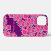 ポピかわいらしックピンク紫のダマスク名 Case-Mate iPhoneケース (裏面 (横))