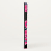 ポピかわいらしックピンク黒のダマスク名電話ケース Case-Mate iPhoneケース (裏面/右)