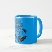 ポピカスタムーの花との色マグ絵を描アート マグカップ (正面右)