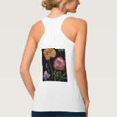 ポピカラフルー・ウォーター絵画・カラーのアート・フローラ・シング タンクトップ (裏面)