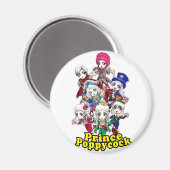 ポピコックパーティー磁石 マグネット (正面/裏面)