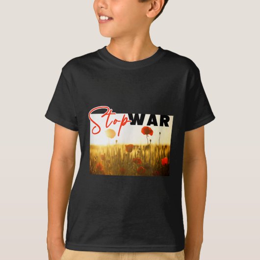 ポピストップーーとの戦争 Tシャツ (正面)