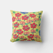 ポピズガーデンイエロークッション クッション (正面)