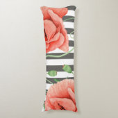 ポピズグレイストライプズ ボディピロー (正面縦)