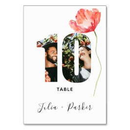 ポピモダンー赤結婚のテーブル番号10 テーブルナンバー