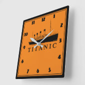 ポピュラーのバトー スクエア壁時計 (傾斜)