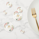 ポピュラー赤面ピンクローズ金ゴールドグリッター50th birthday コンフェッティ (グループ)