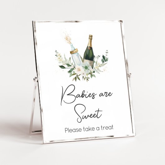 ポピンのベビーボトルベビーシャワーベビーは甘い ポスター