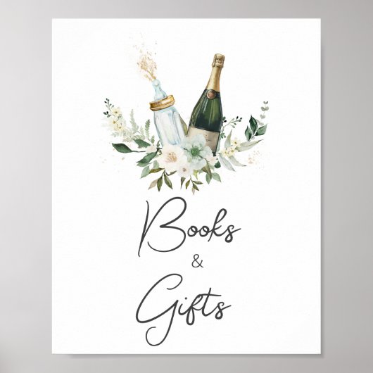 ポピンのベビーボトル赤ちゃんシャワー本とギフト ポスター (正面)