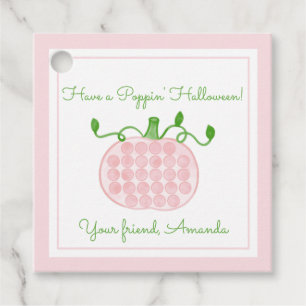 ポピンハロウィンポップ・アートのイットパンプキンキッズハロウィーン フェイバータグ