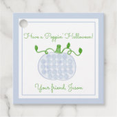 ポピンハロウィンポップ・アートのイットパンプキンキッズハロウィーン フェイバータグ (正面)