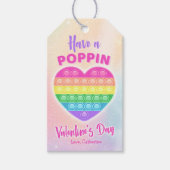 ポピンバレンタインギフトラベル ギフトタグ (正面)