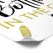 ポピンボトルインザクリブベビーボディスーツ ポスター (角)