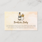 ポピンボトルベビーシャワーブックベビー エンクロージャーカード (正面)