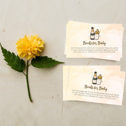 ポピンボトルベビーシャワーブックベビー エンクロージャーカード