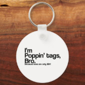 ポピンラベルブロ キーホルダー (正面)