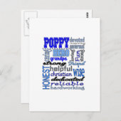 ポピーおじいちゃん父の日パパパウポー ポストカード (正面/裏面)