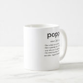 ポピーおもしろいの定義おじいちゃん父の日 コーヒーマグカップ (正面右)