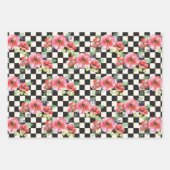 ポピーお洒落ラッピング紙セット3 ラッピングペーパーシート (正面)