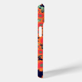 ポピーかわいらしオレンジ・ブルー・ダマスクの名前 Case-Mate iPhoneケース (裏面 / 右)