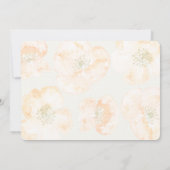 ポピーかわいらしスモダンフローラ結婚式 招待状 (裏面)