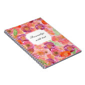 ポピーかわいらしズの水色 ノートブック (右側)