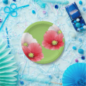 ポピーかわいらしズフローラ ペーパープレート (パーティー)