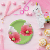 ポピーかわいらしズフローラ ペーパープレート (パーティー)