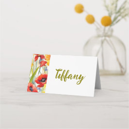 ポピーかわいらしズ座席表 プレイスカード