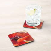 ポピーとエフエマラのデジタルアート コースター (右側)