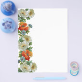 ポピーとコーンフラワーズフローラカスタムフライヤー チラシ (シングル)