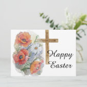 ポピーとデイジーフローラとクロス復活祭 シーズンカード (スタンド正面)