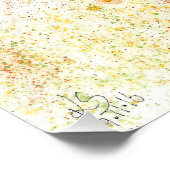 ポピーとバードポスター20" x 20" ポスター (コーナー)