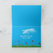 ポピーと幸せな夏のロープデザイン カード (内部)