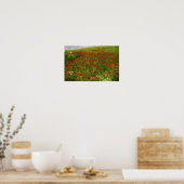 ポピーと牧草地(1896年)メルセパールシニェイ ポスター (キッチン)